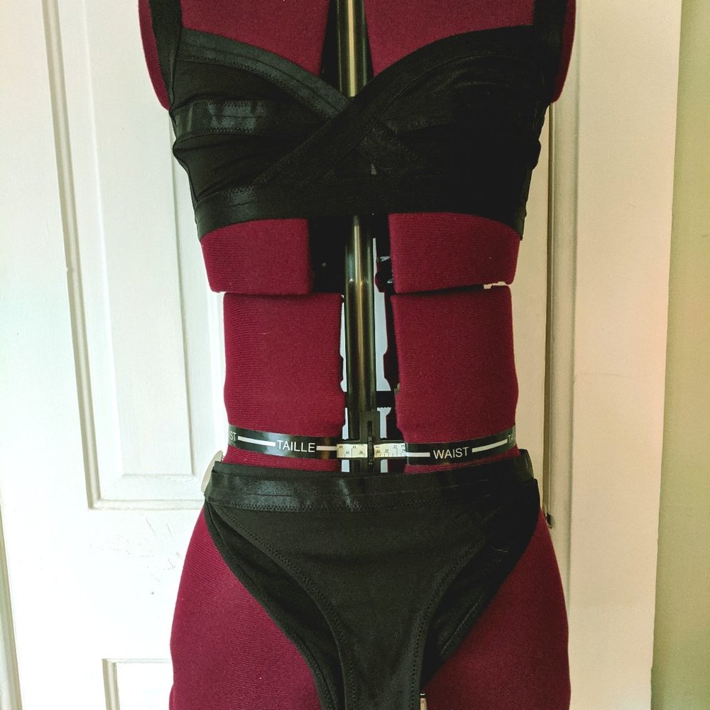 H&M Black Sexy Bikini Swimsuit. Small 6/8 Goth